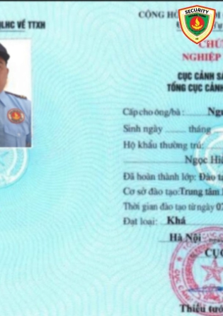 Chứng Nhận Nghiệp Vụ Bảo Vệ